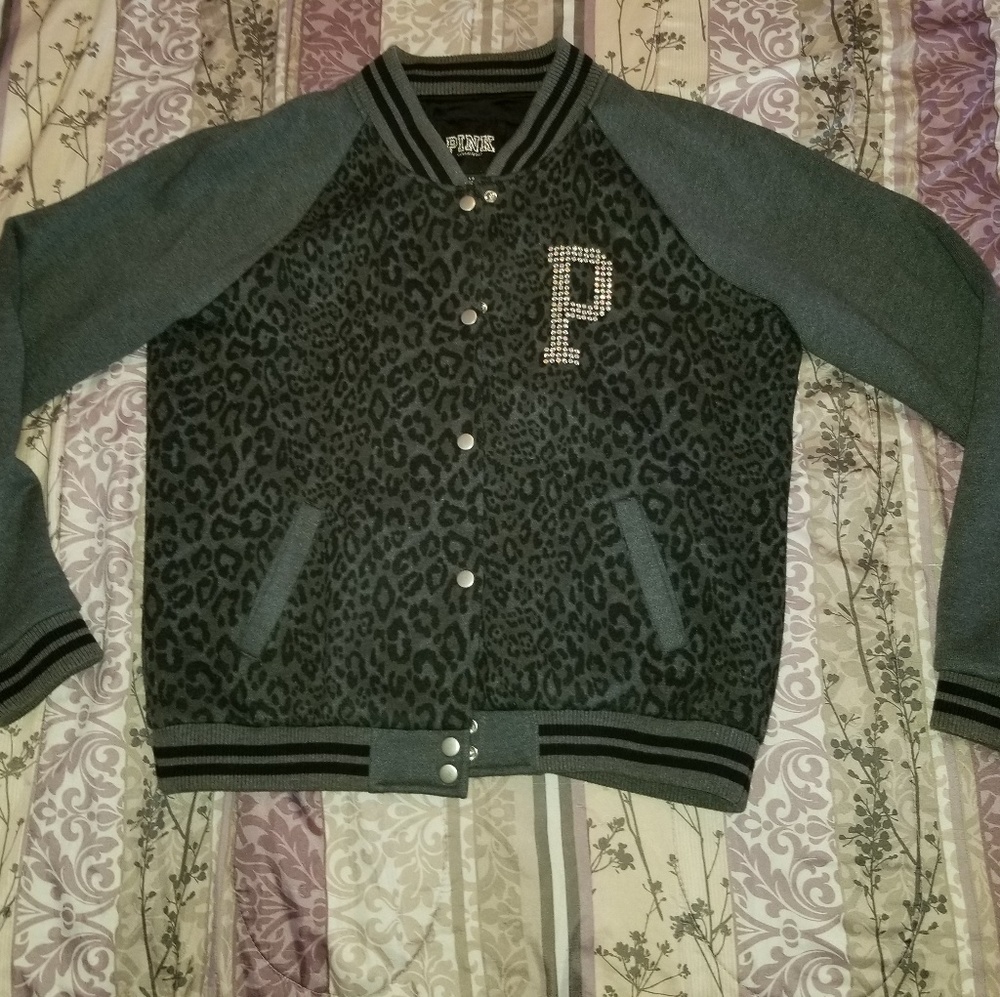 Victoria Secret Pink Bling Varsity Jacket